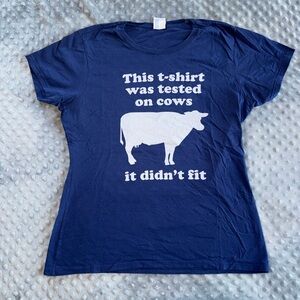 Port and Company Blue Graphic Tee